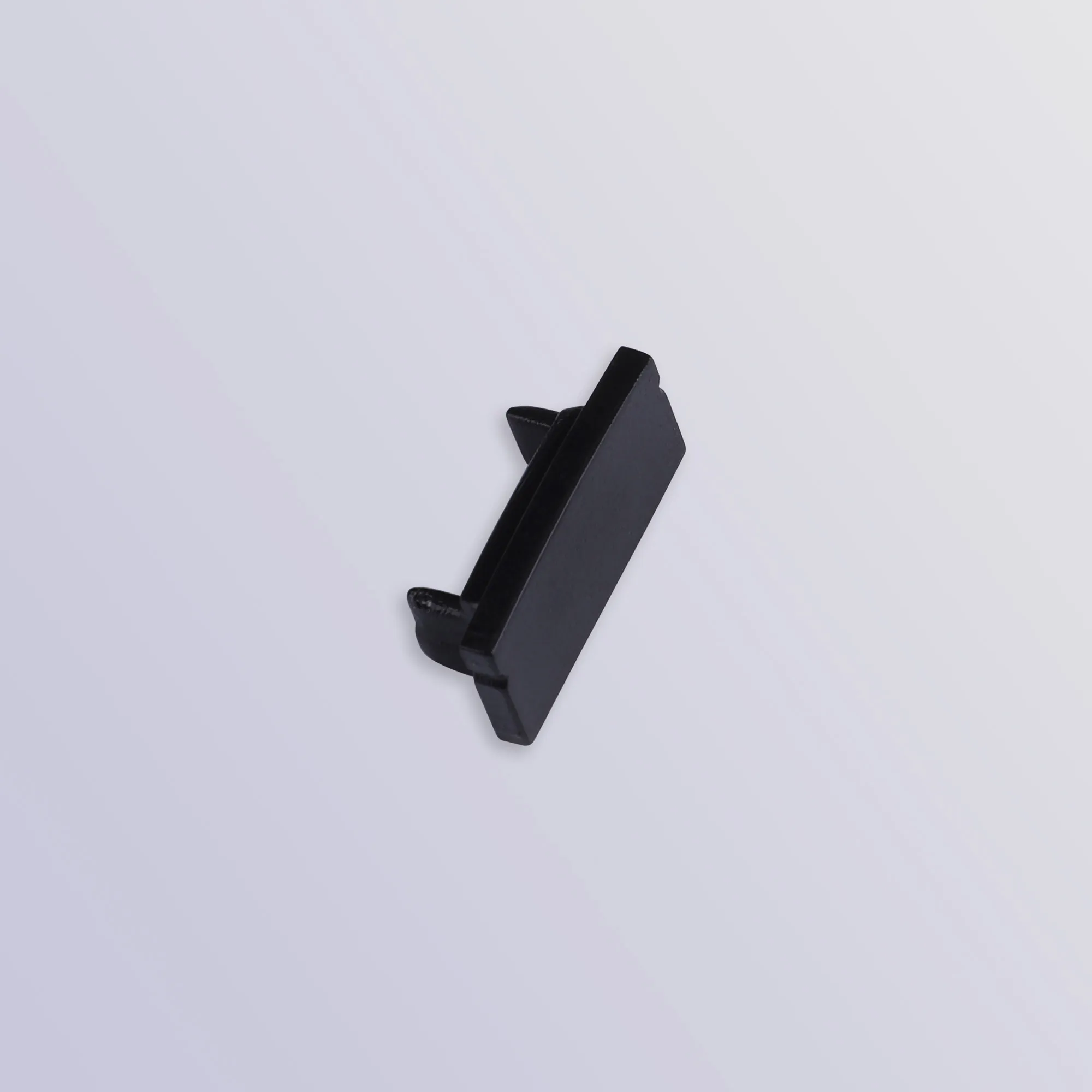 Tiras 17 x 8.5mm Black Profile End Cap Without Hole (1pc) for M7382 M7388  Mantra Fusion Tiras LED Profile